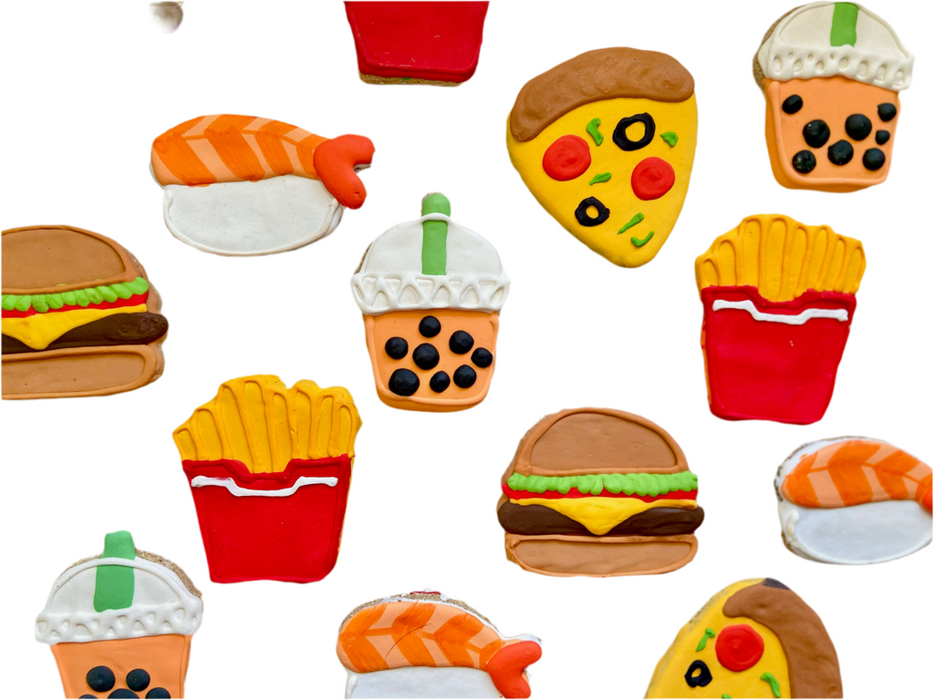 Lunch Menu - Hamburger and/or Fries - Dog.Dog.Cat.