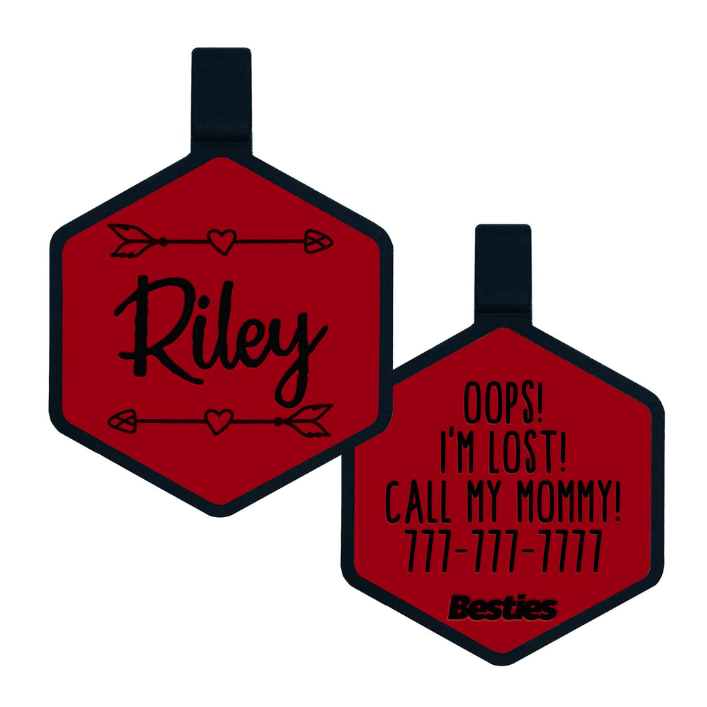 Besties Pets - Wild One Silicone Dog ID Tag - Dog.Dog.Cat.