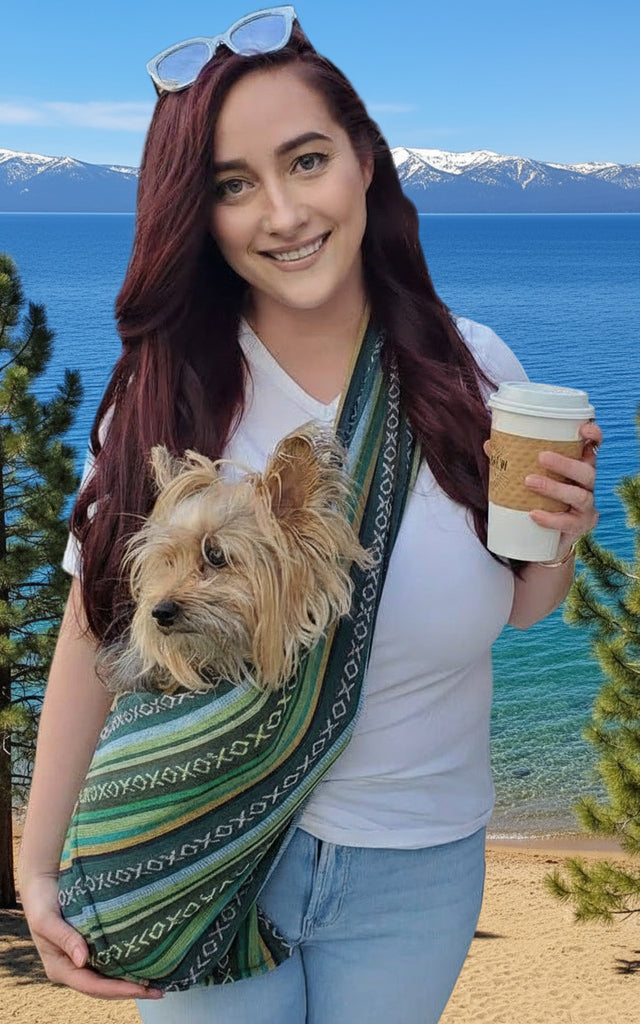 Walking Palm - Dog Sling - Evergreen Woven - Dog.Dog.Cat.