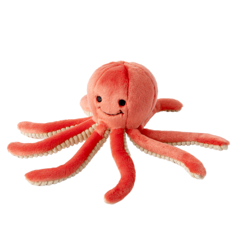 Fluff and Tuff Dog Toy - Squirt Octopus  : 8" - Dog.Dog.Cat.
