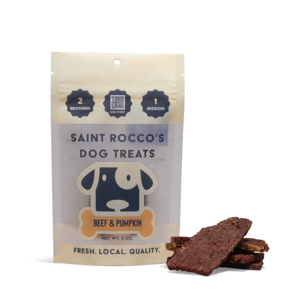 Saint Rocco's Treats - Beef & Pumpkin All-Natural Soft-Baked Dog Treats - Dog.Dog.Cat.