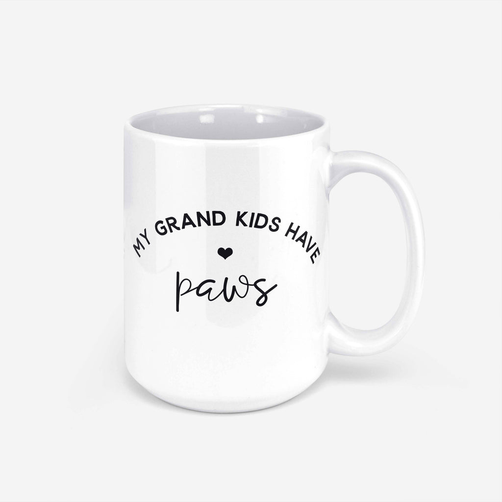 The Dapper Paw - My Grand Kids Have Paws Mug - Dog.Dog.Cat.