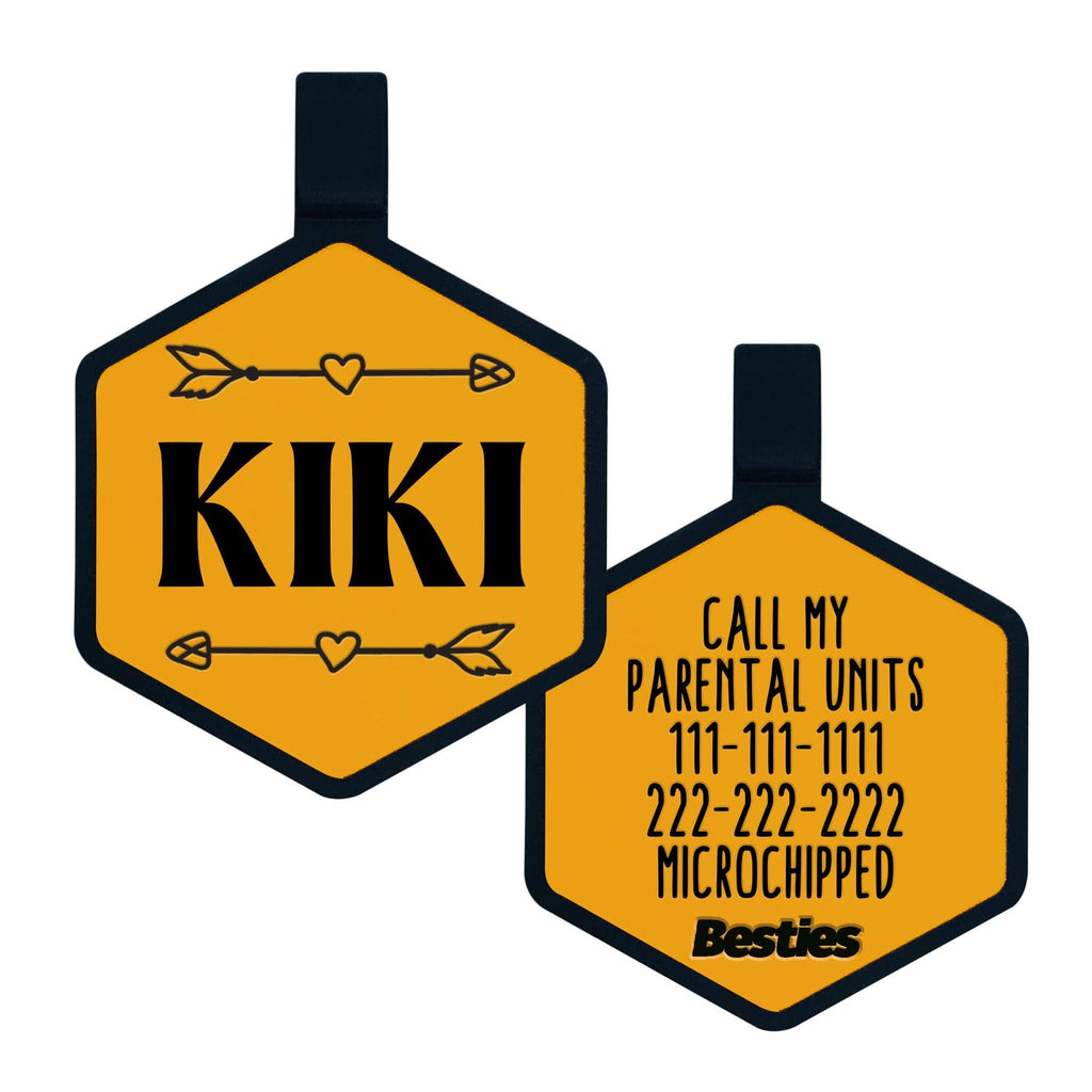 Besties Pets - Wild One Silicone Dog ID Tag - Dog.Dog.Cat.