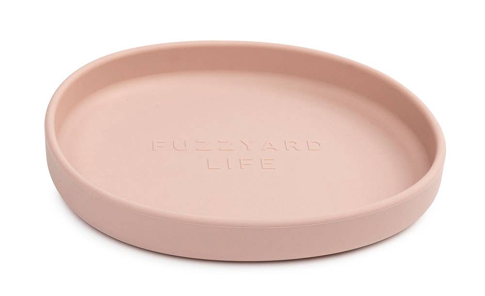 FuzzYard Life Silicone Cat Dish - Soft Blush - Dog.Dog.Cat.