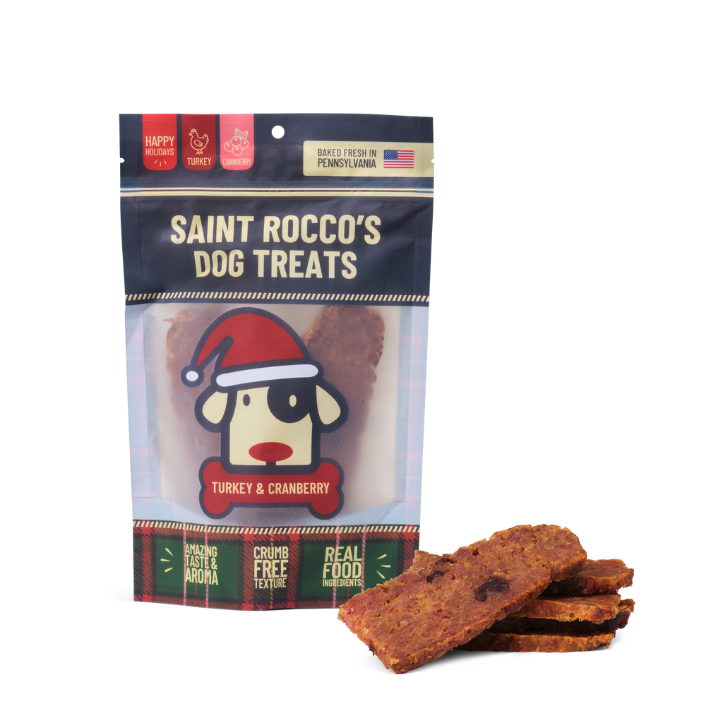 Saint Rocco's Treats - Turkey & Cranberry (8oz) - Dog.Dog.Cat.