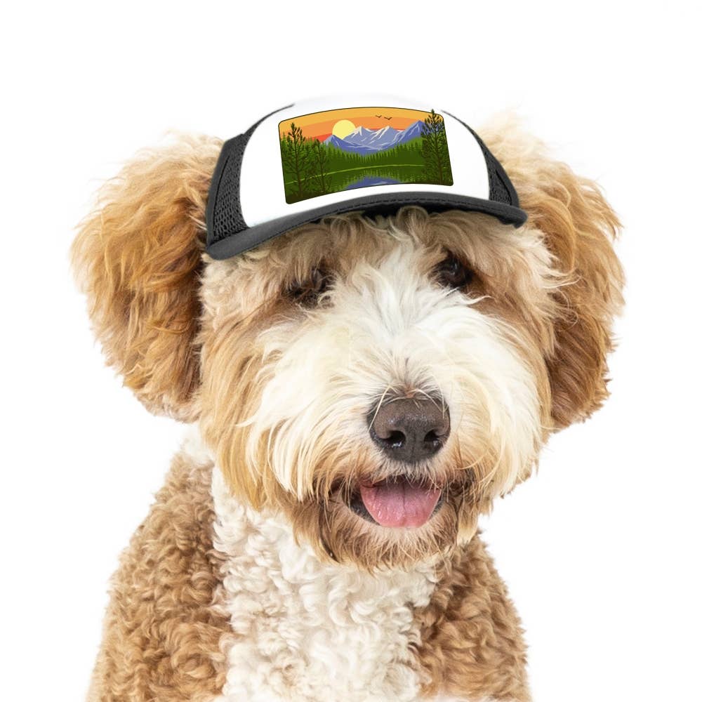 Mountain Lake Standard Lake Tahoe | Trucker Hat for Dogs - Dog.Dog.Cat.