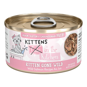 CATS IN THE KITCHEN CAT KITTEN GONE WILD SALMON 3OZ - Dog.Dog.Cat.