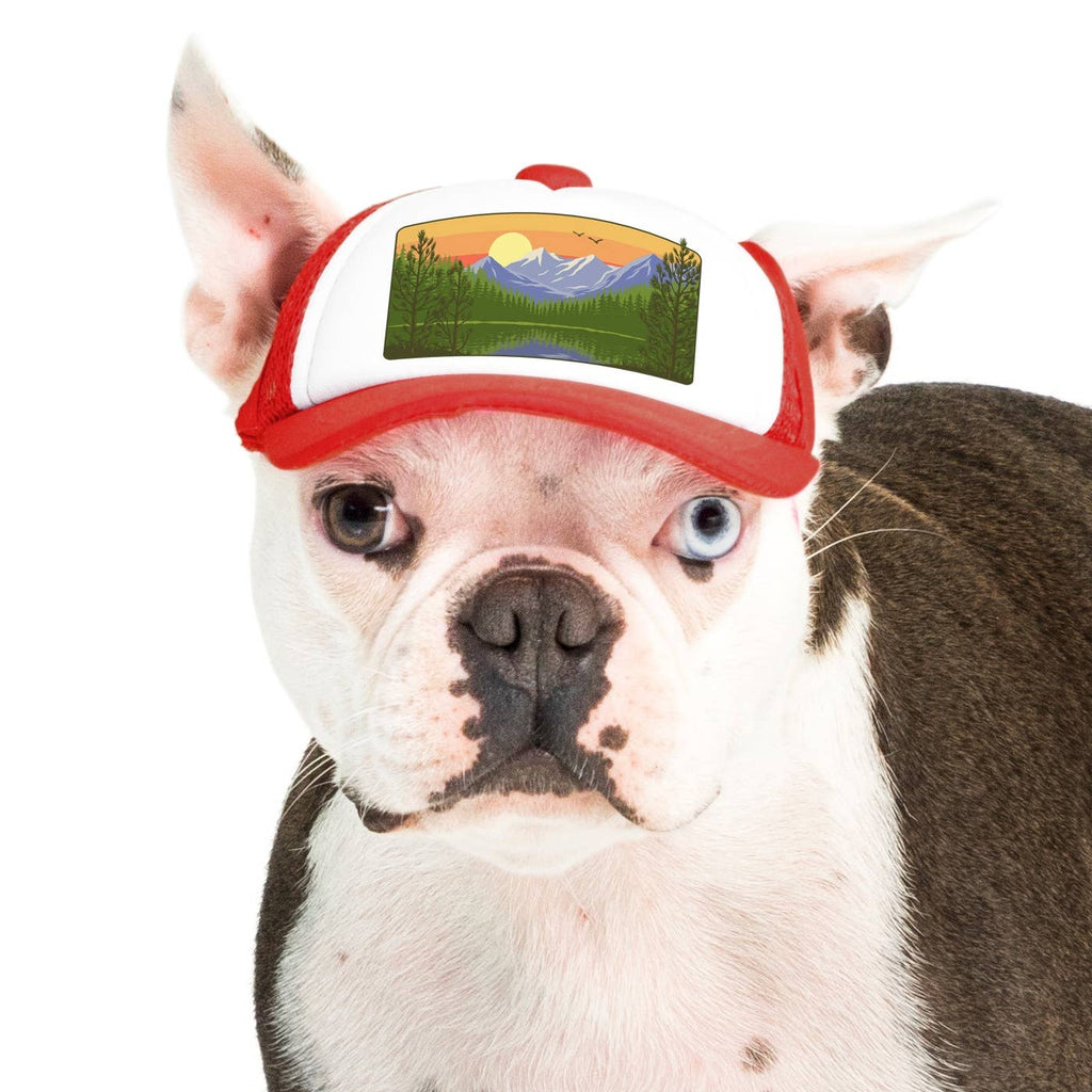 Mountain Lake Standard Lake Tahoe | Trucker Hat for Dogs - Dog.Dog.Cat.