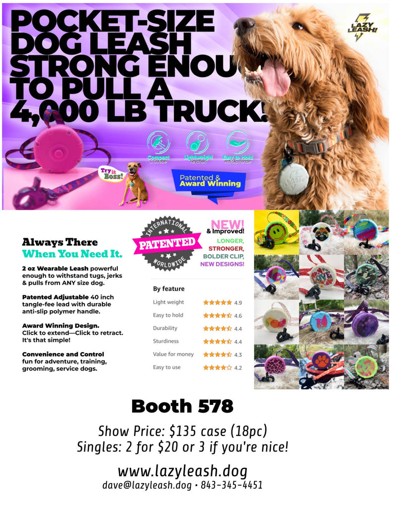 Lazy Leash! - NEW! Lazy Leash! (2pc) Hangers - Pink, Aqua, Gray + Black - Dog.Dog.Cat.