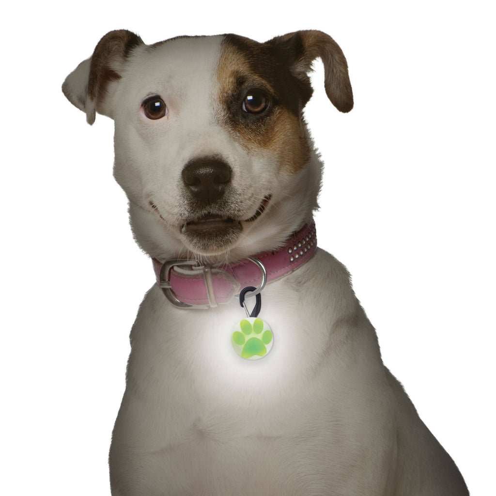 Nite Ize PetLit Collar Light - Lime Paw - Dog.Dog.Cat.