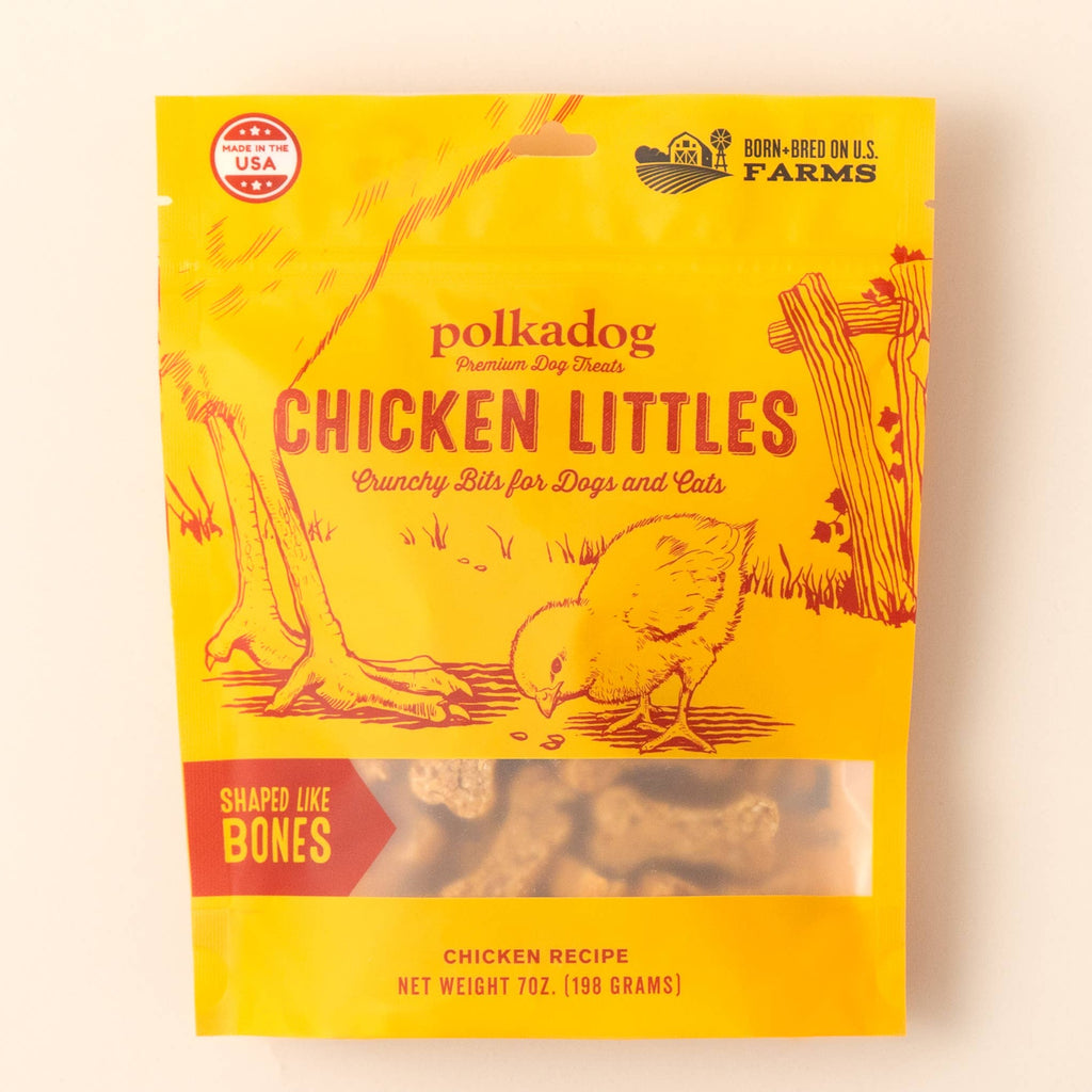 Polkadog - Chicken Littles (Bone Shaped) - 7oz - Dog Treats - Dog.Dog.Cat.