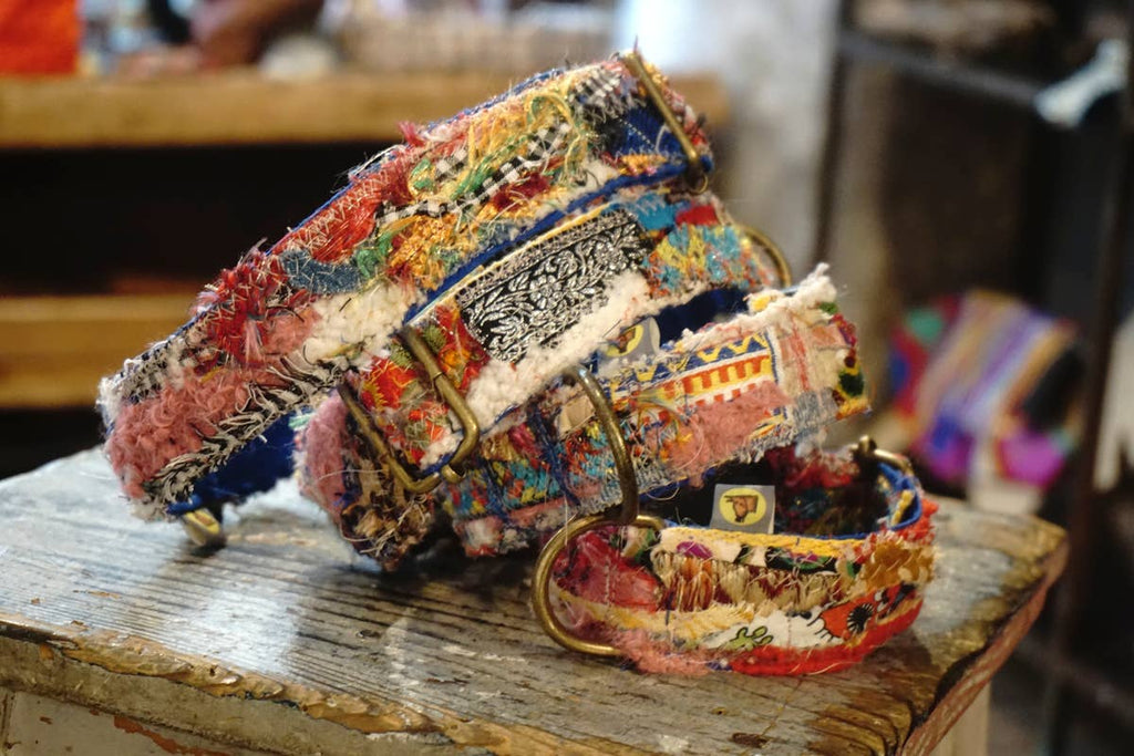 hundsfutter - Unique "patchwork1" dog collars - box with 4 sizes - Dog.Dog.Cat.