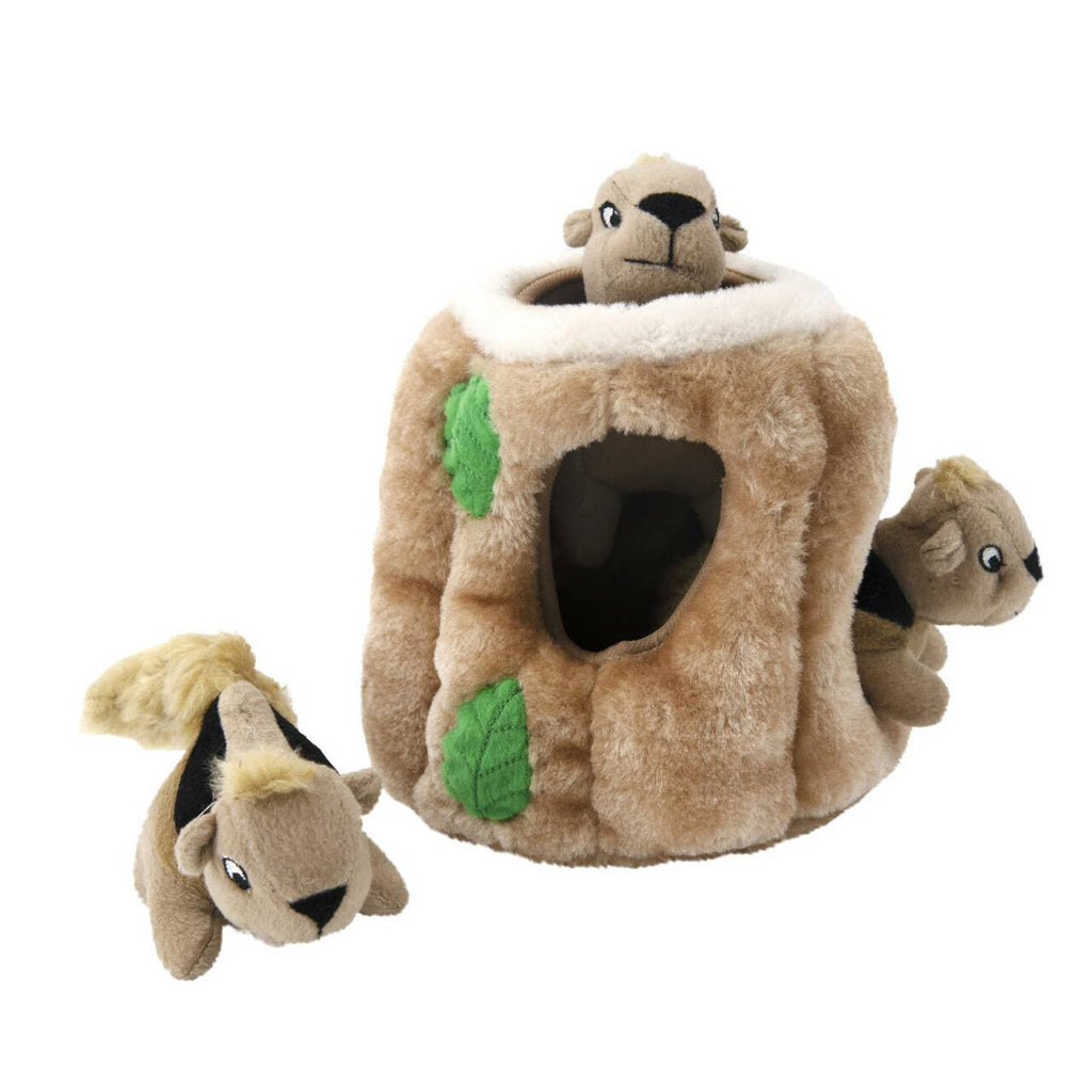 Outward Hound Hide A Squirrel Plush Dog Puzzle Toy Brown SM - Dog.Dog.Cat.