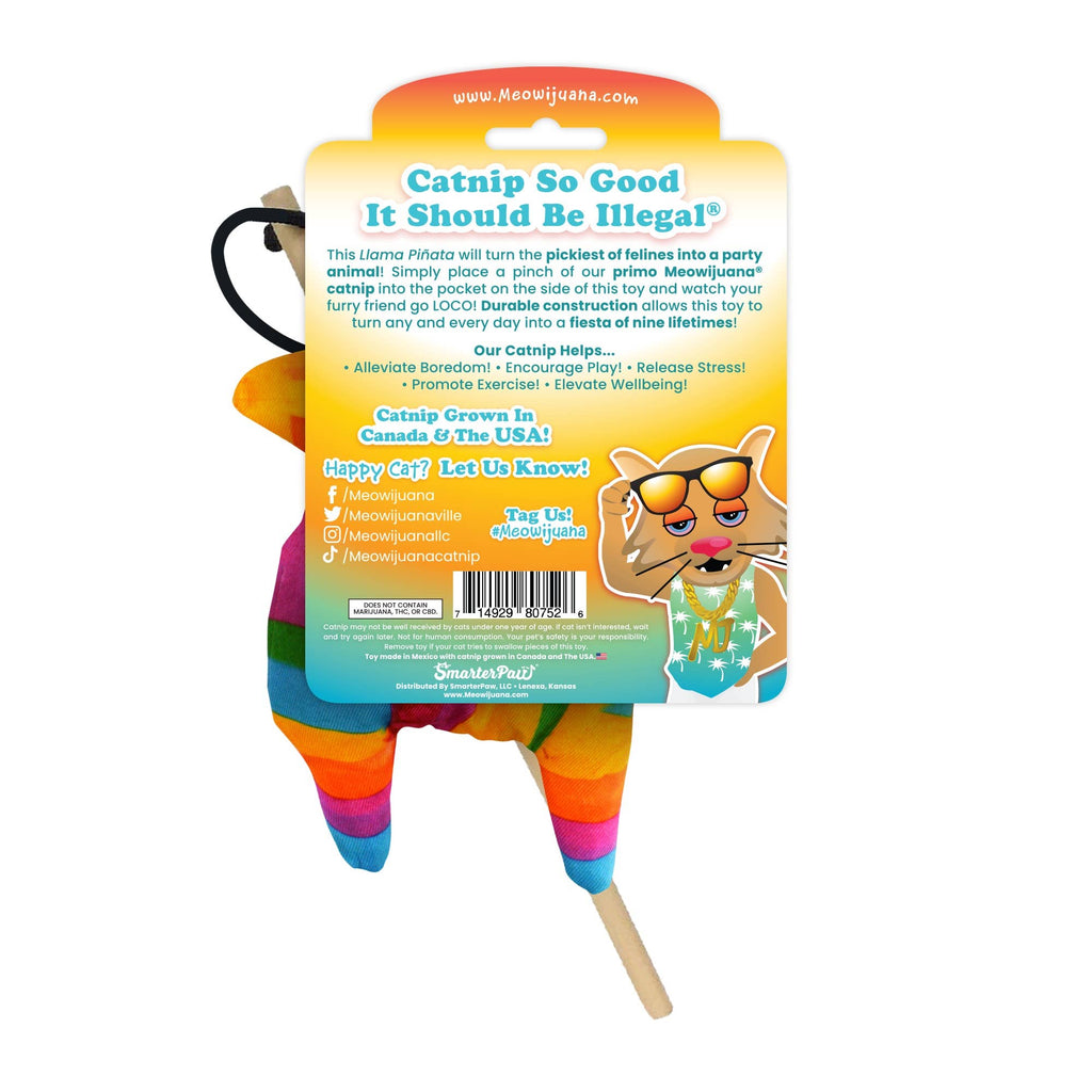 Meowijuana Get Smashed Pinata w/Wand Cat Toy - Dog.Dog.Cat.