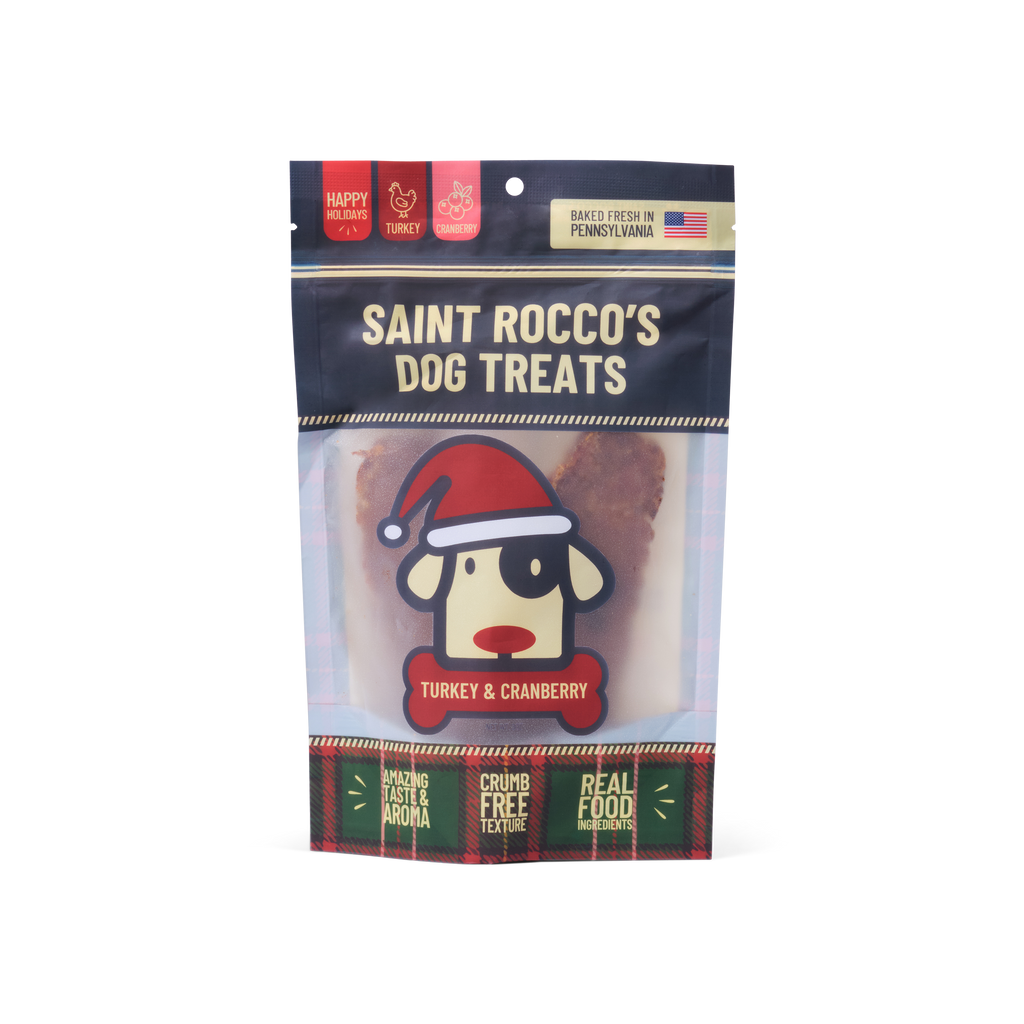Saint Rocco's Treats - Turkey & Cranberry (8oz) - Dog.Dog.Cat.