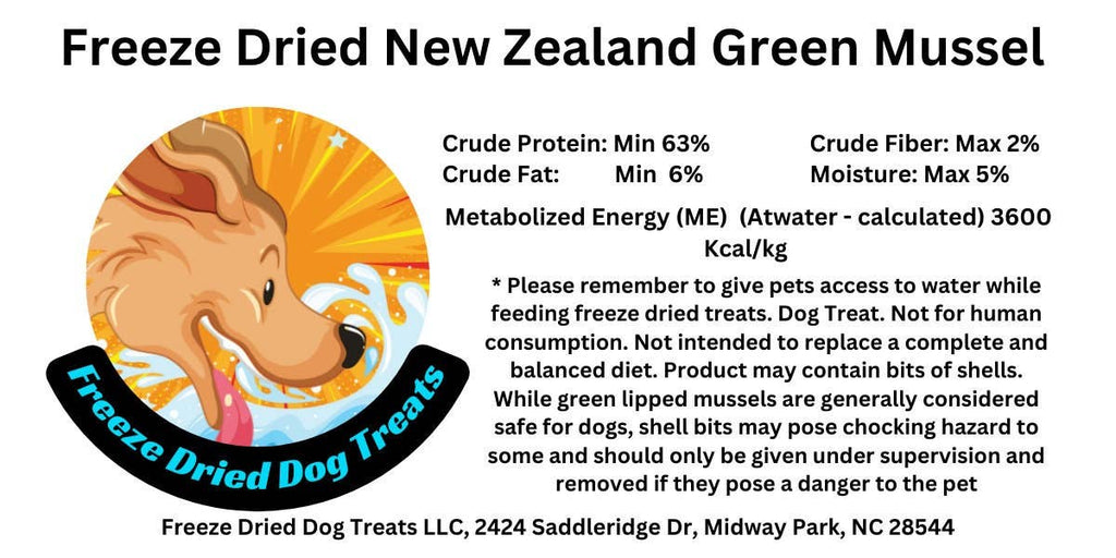 Freeze Dried New Zealand Green Mussel - Dog.Dog.Cat.