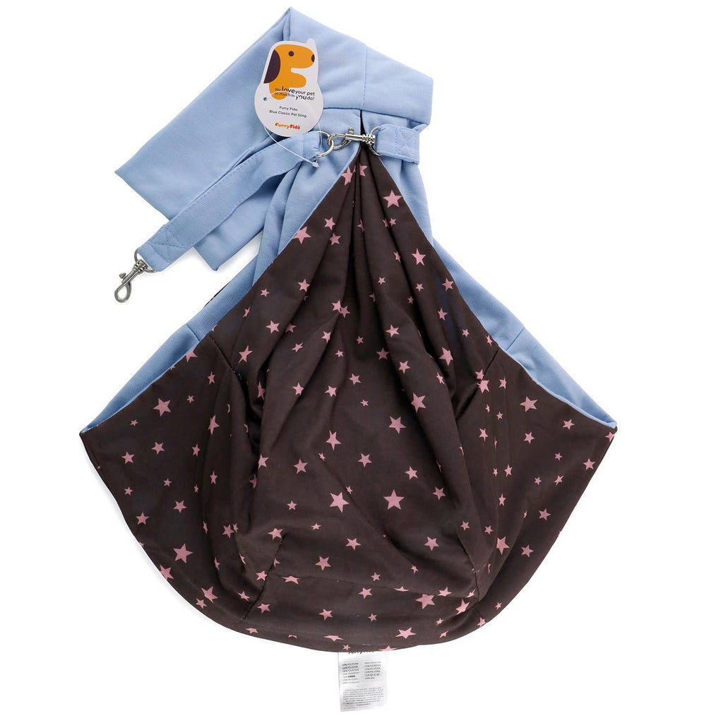 Furry Fido Pet Supplies - Furry Fido Classic Pet Sling - Blue - Dog.Dog.Cat.