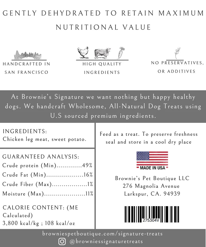 Chicken and Sweet Potato Bars Dog Treats - 3.5 Oz - Dog.Dog.Cat.