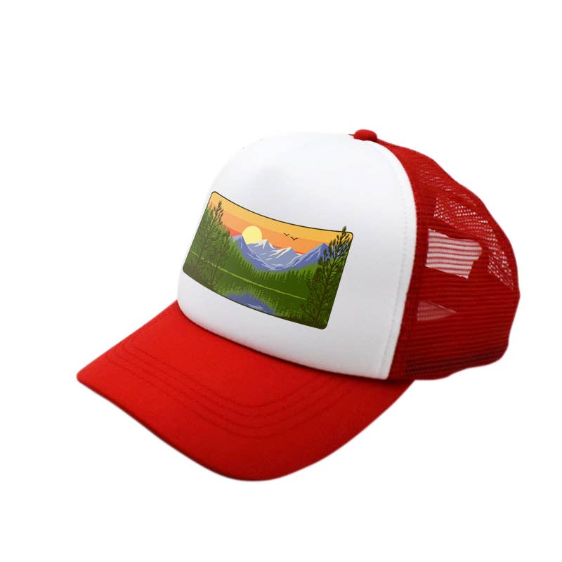 Mountain Lake Standard Lake Tahoe | Trucker Hat for Dogs - Dog.Dog.Cat.