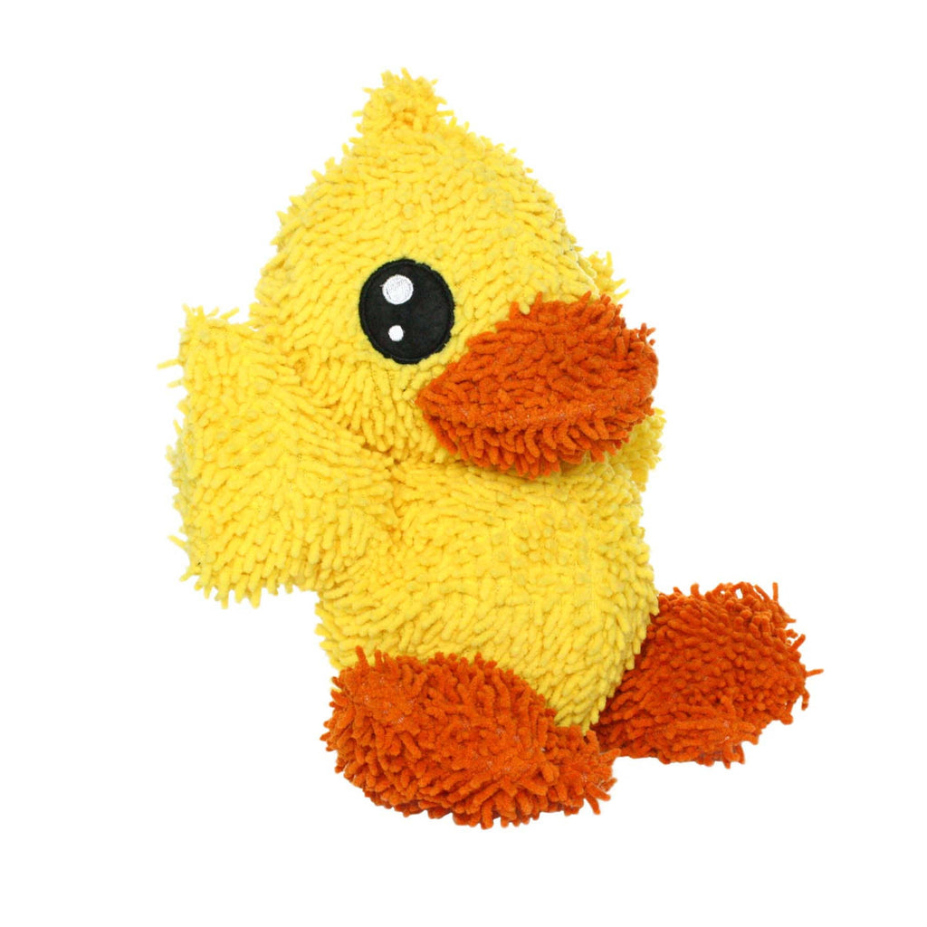 Tuffy Dog Toys - VIP Products - Mighty Microfiber Ball Duck, Durable, Squeaky Dog Toy - Dog.Dog.Cat.