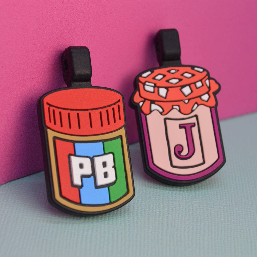 Besties Pets - PB&J BFF Silicone Pet ID Tag Set - Dog.Dog.Cat.