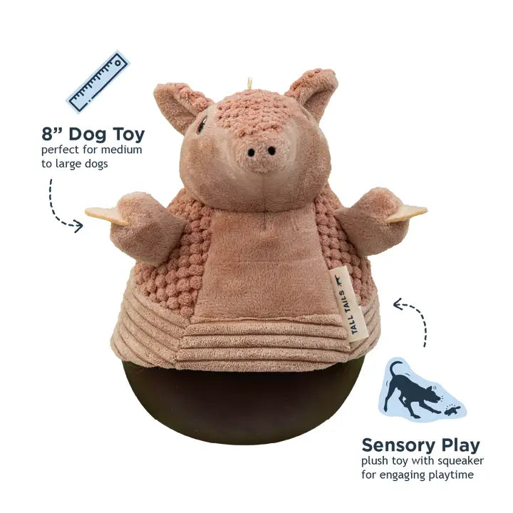 Tall Tails Plush Rolly Polly Armadillo 9" - Dog.Dog.Cat.