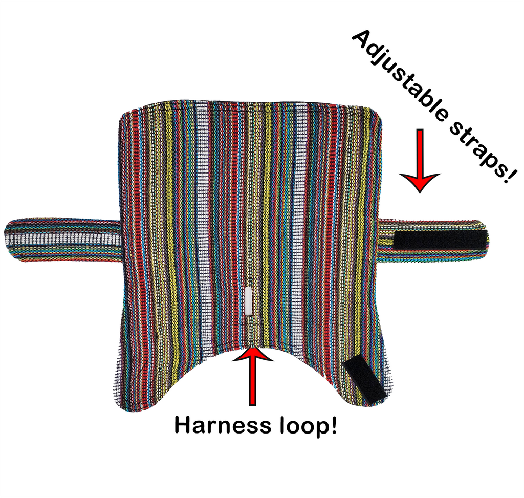 Walking Palm - 100% Hand-Woven Dog Poncho - Bohemian Multicolor - Dog.Dog.Cat.