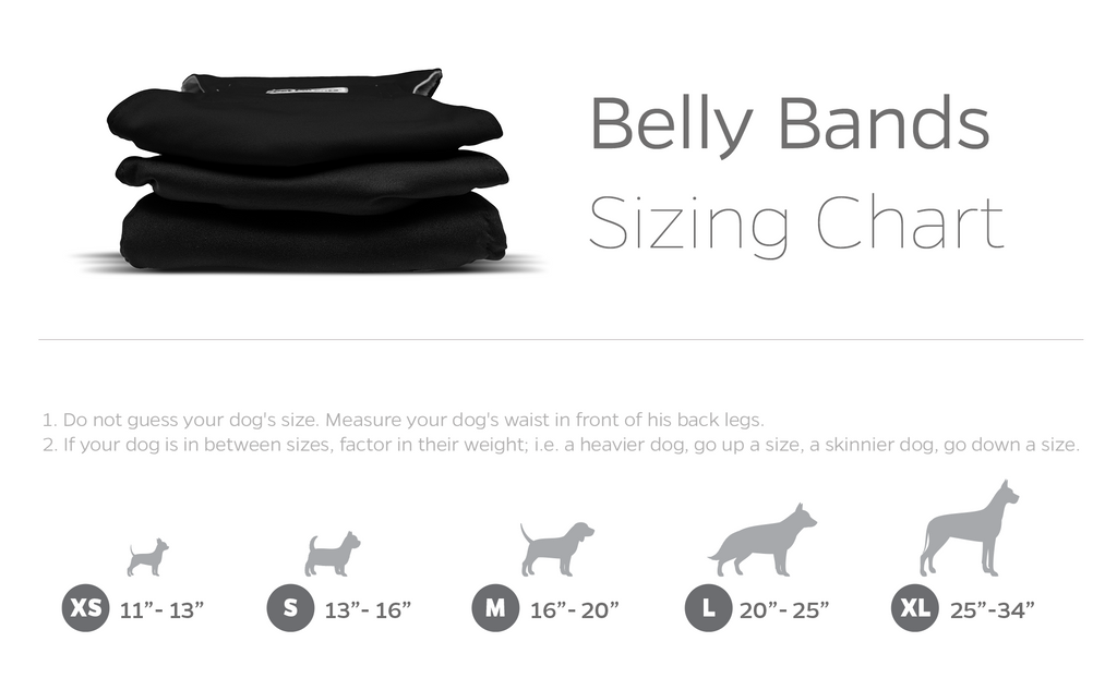 Pet Parents® - Belly Bands (3-Pack) + Extendrs®, Washable Dog Belly Bands - Dog.Dog.Cat.