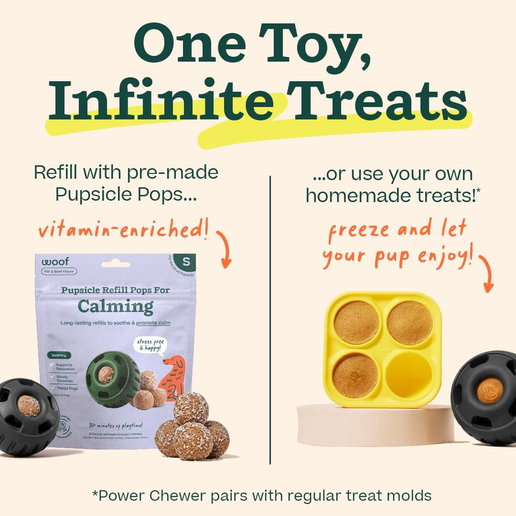 WOOF Power Chewer Pupsicle - Durable Dog Toys for Aggressive Chewers - Easy to Clean - Dog.Dog.Cat.