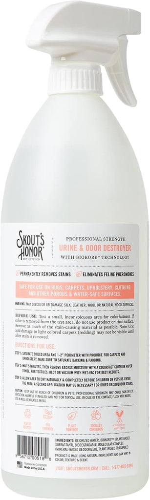 Skout's Honor - Cat Urine Destroyer - 35 oz - Dog.Dog.Cat.