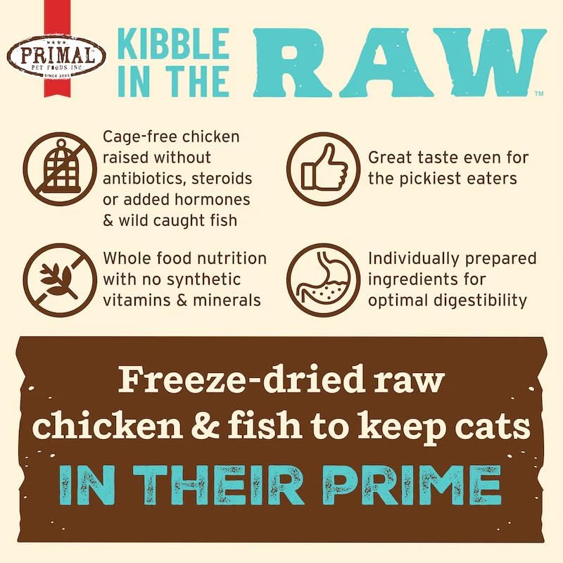 Primal Kibble in the Raw Cat Food - Dog.Dog.Cat.