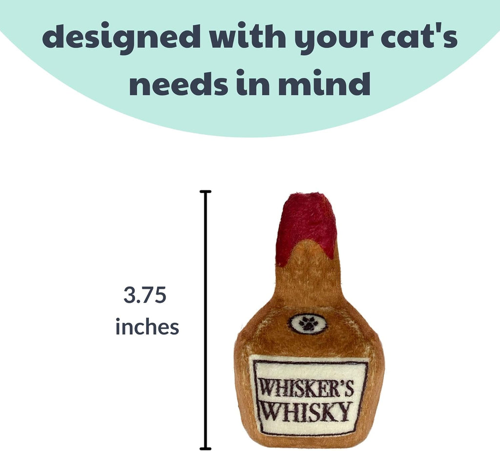 Whisker's Whisky Plush Cat Toy - Dog.Dog.Cat.