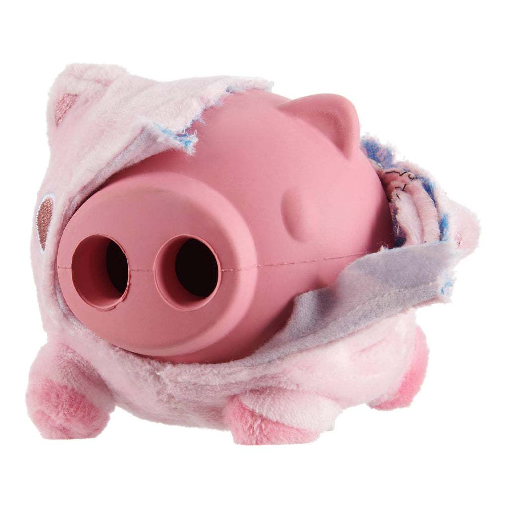 BARK Hambone Pig Hog Rubber Super Chewer Dog Toy Pink Medium - Dog.Dog.Cat.