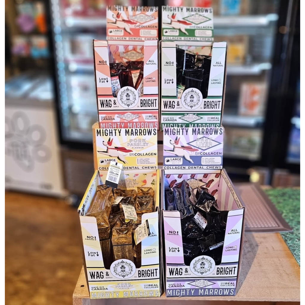 Mighty Marrows Collagen Dental Chew - Beef Liver - SM/LG - Dog.Dog.Cat.