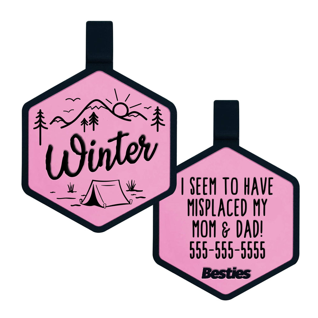 Besties Pets - Adventure Is Calling Silicone Dog ID Tag - Dog.Dog.Cat.