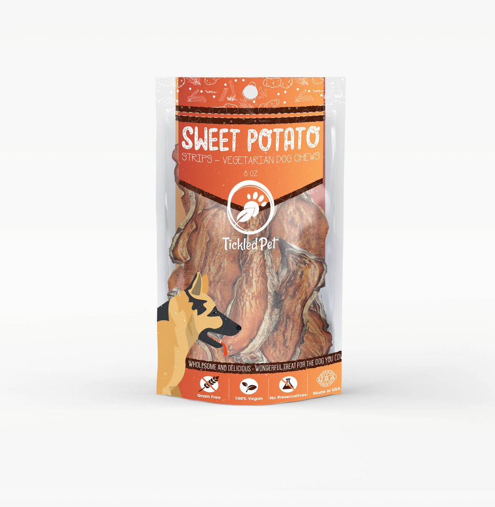 Sweet Potato Chews 8 oz retail bag - Dog.Dog.Cat.