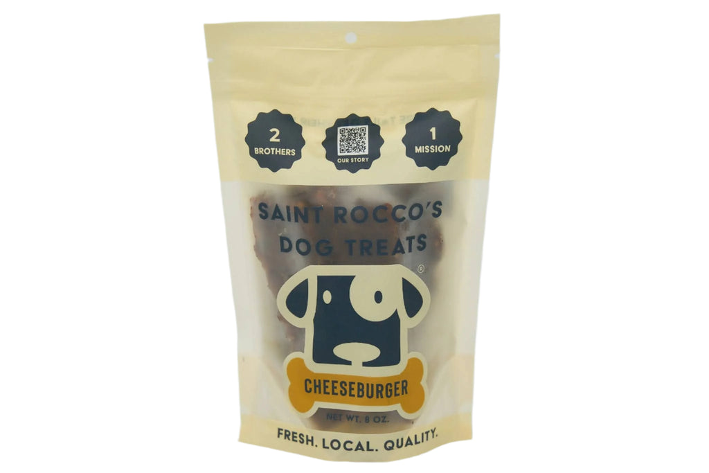 Saint Rocco's Dog Treats package on a white background