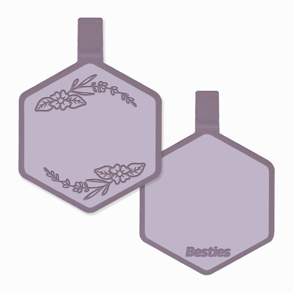 Besties Pets - Blossom Silicone Dog ID Tag - Dog.Dog.Cat.