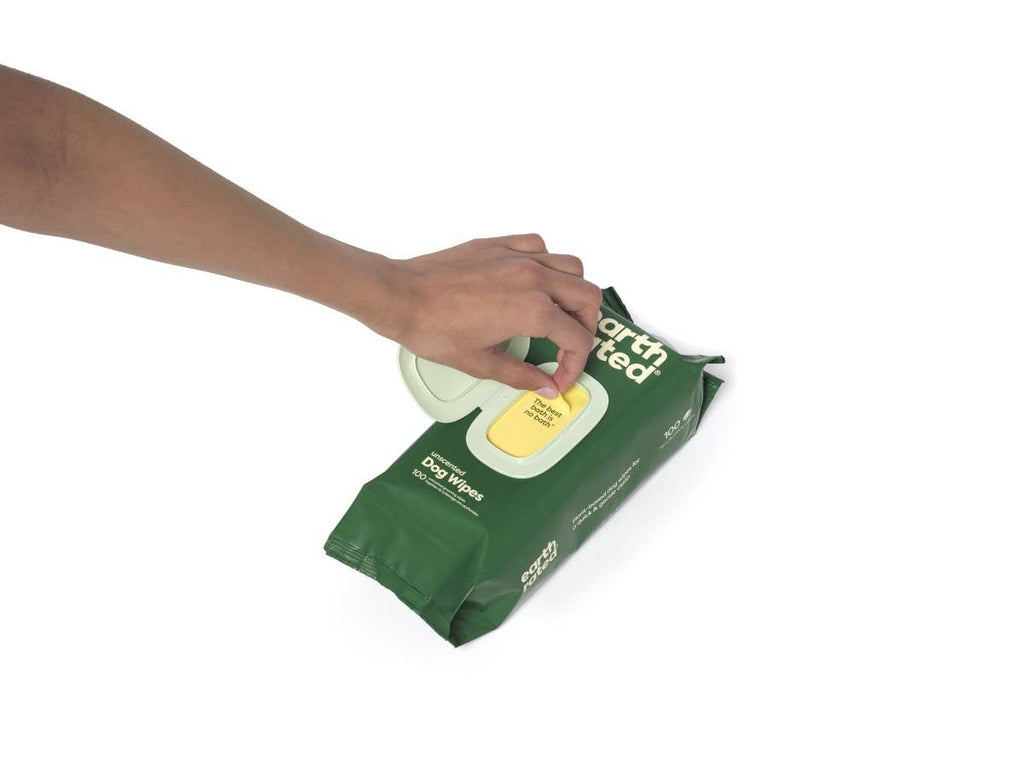Earth Rated Unscented Dog Grooming Wipes 100ct - Dog.Dog.Cat.