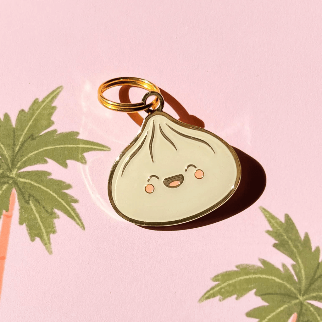 Dumpling Pet ID Tag - Dog.Dog.Cat.