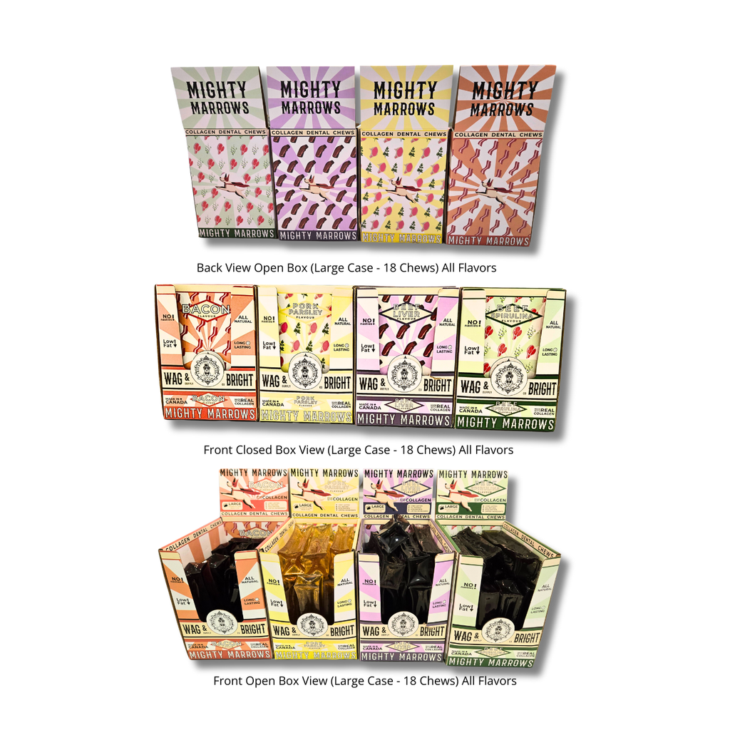 Mighty Marrows Collagen Dental Chew - Beef Liver - SM/LG - Dog.Dog.Cat.