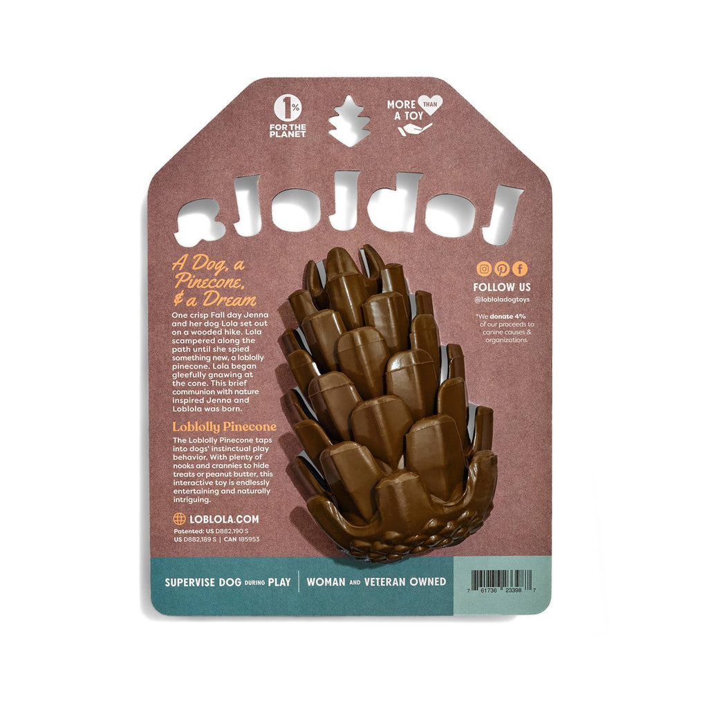 Loblolly Pinecone Puzzle Toy - Dog.Dog.Cat.