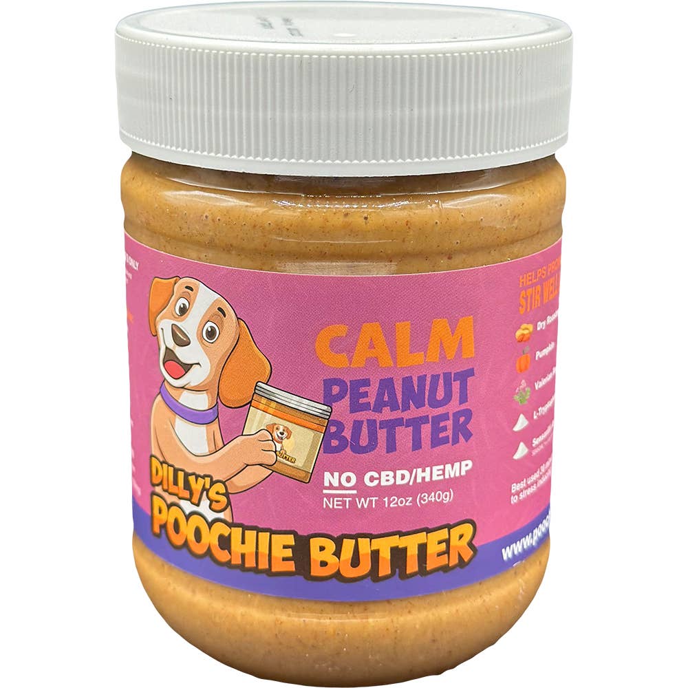 Poochie Butter - Calming Peanut Butter Jar (No CBD) - Dog.Dog.Cat.