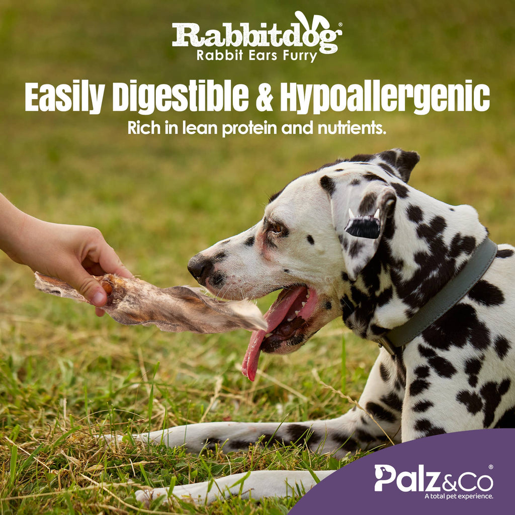 Rabbitdog Rabbit Ears Dog Treats | 100% European Rabbit by Palz&Co