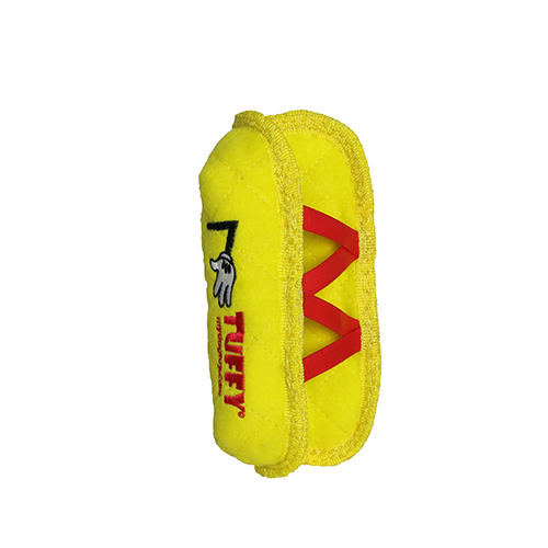 Tuffy Dog Toys - VIP Products - Tuffy Funny Food HotDog, Durable, Squeaky Dog Toy 2-in-1 - Dog.Dog.Cat.