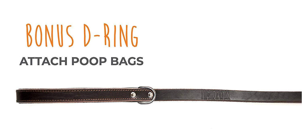 Mighty Paw - Leather Leash 6 ft. - Dog.Dog.Cat.