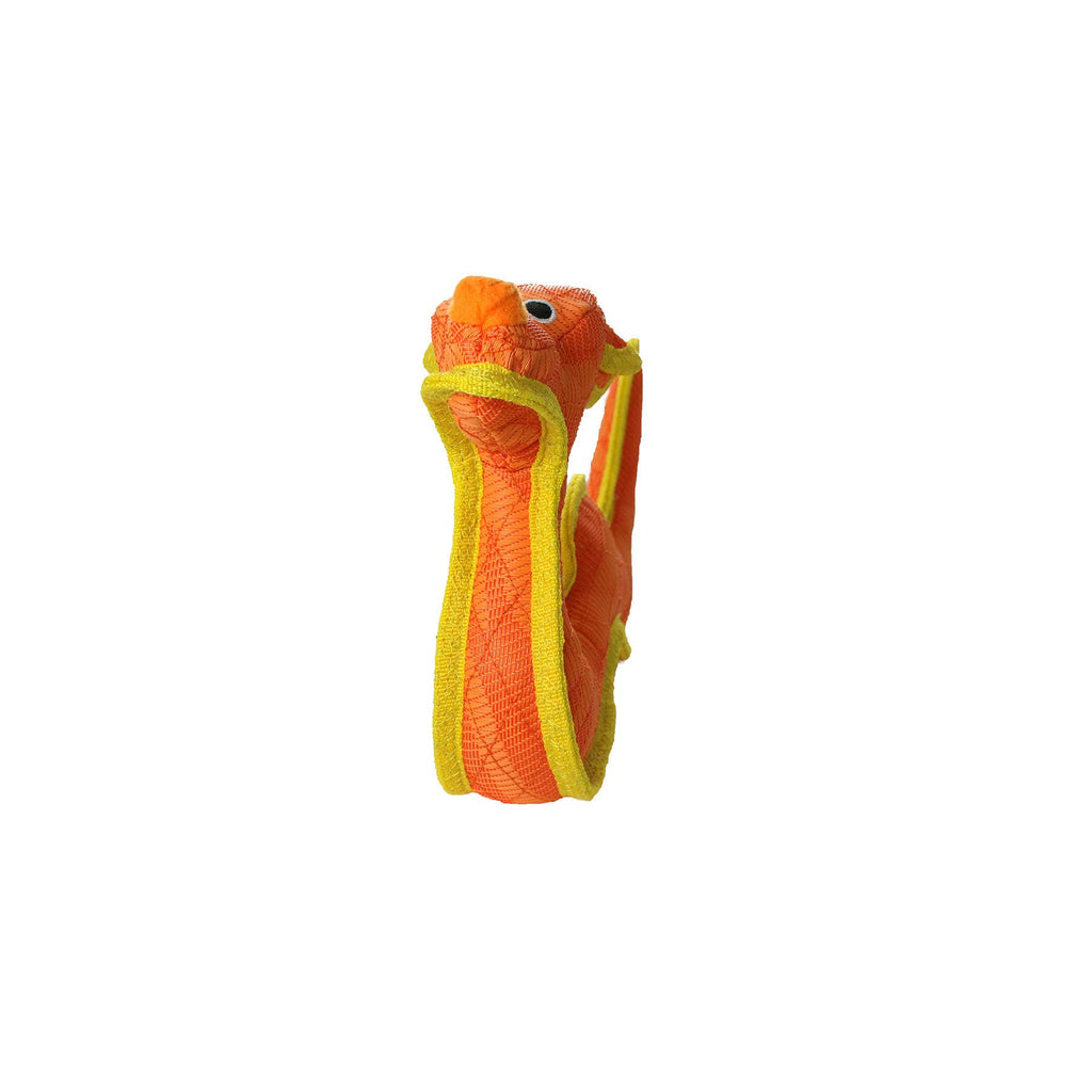 Tuffy Dog Toys - VIP Products - DuraForce Dragon Tiger - Orange, Durable, Squeaky Dog Toy - Dog.Dog.Cat.