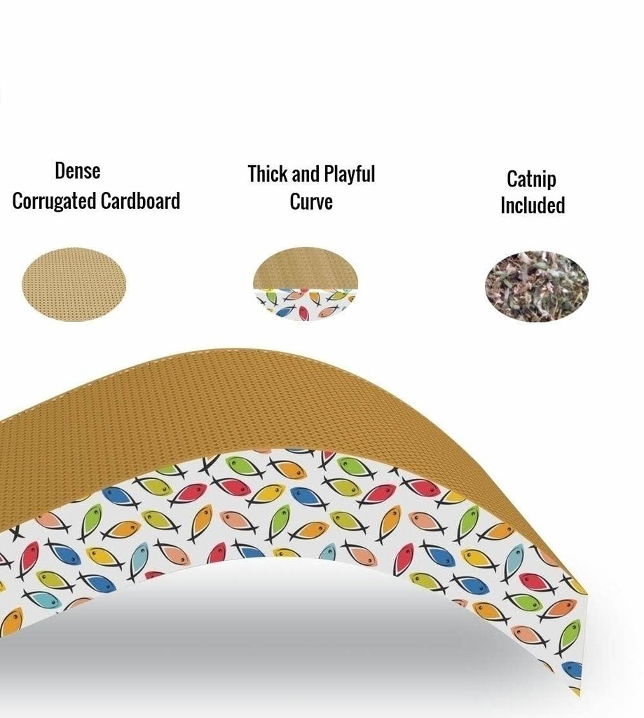 ThoozyPet Shallow Wave Cat Scratcher - Dog.Dog.Cat.