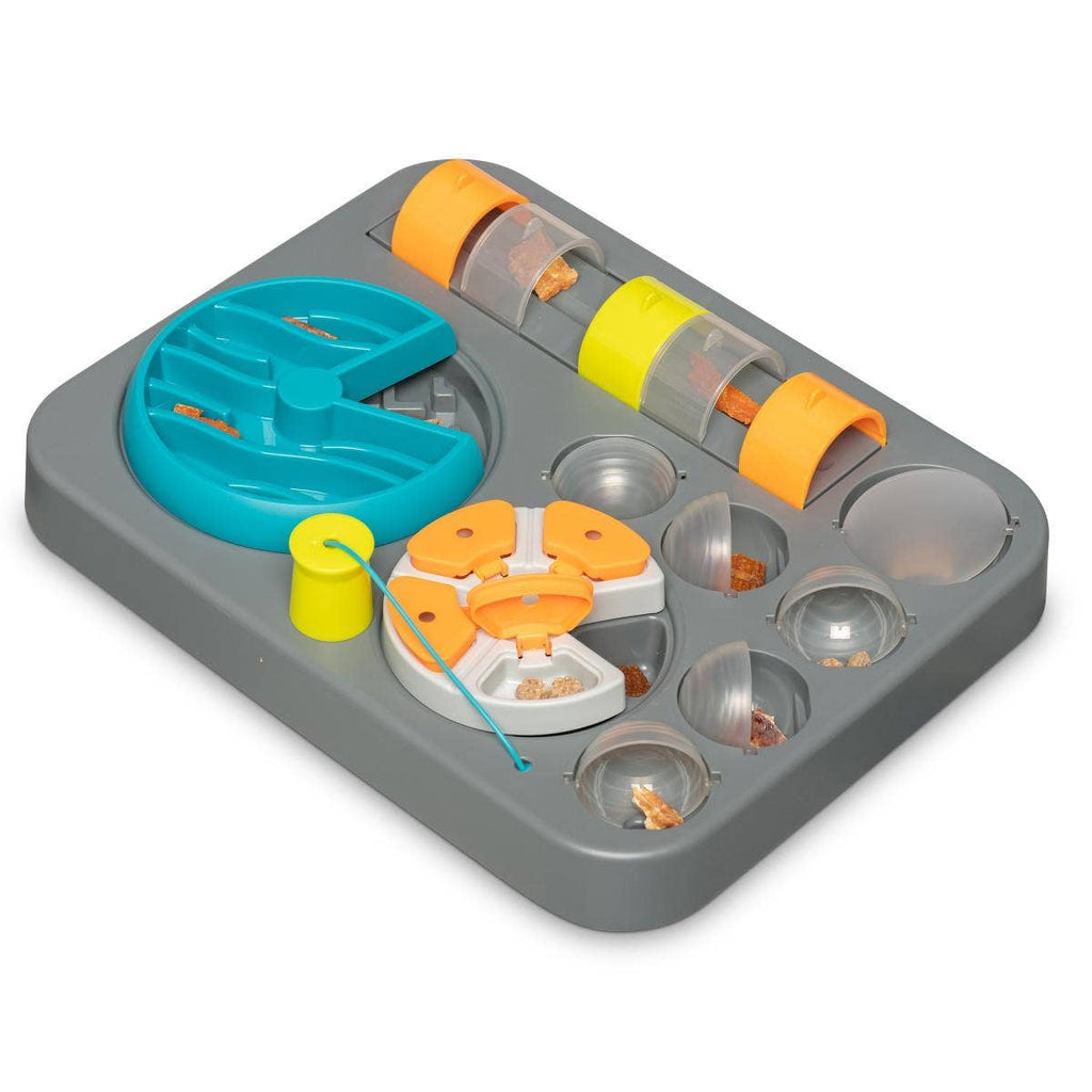 Messy Mutts Flip'n Slide Puzzler, Large, 16.5" x 13", Grey - Dog.Dog.Cat.