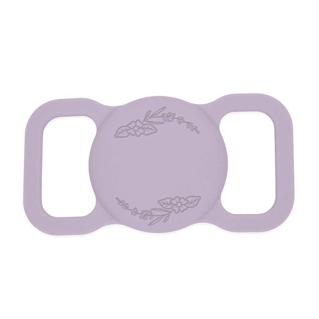 Besties Pets - Blossom Silicone Pet AirTag Holder - Personalized - Dog.Dog.Cat.